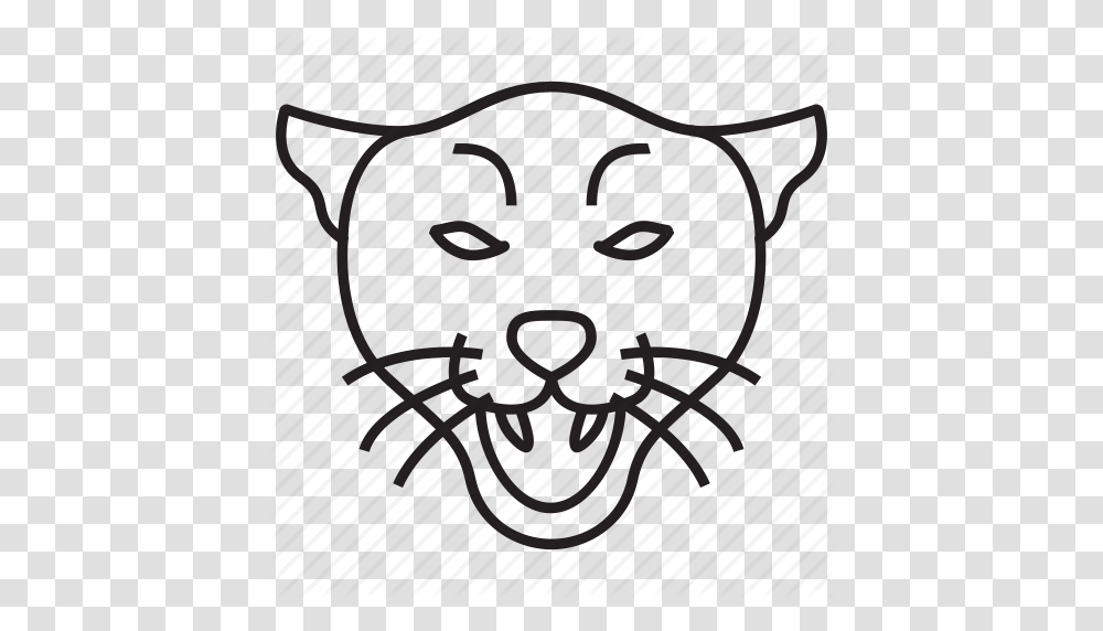 Download Cougar Icon Clipart Cougar Black Panther Clip, Rug, Face, Pattern Transparent Png