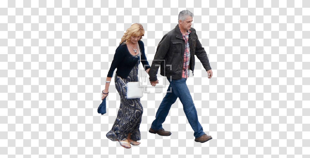 Download Couple Walking Briskly People Walking Old People, Clothing, Person, Pants, Hand Transparent Png