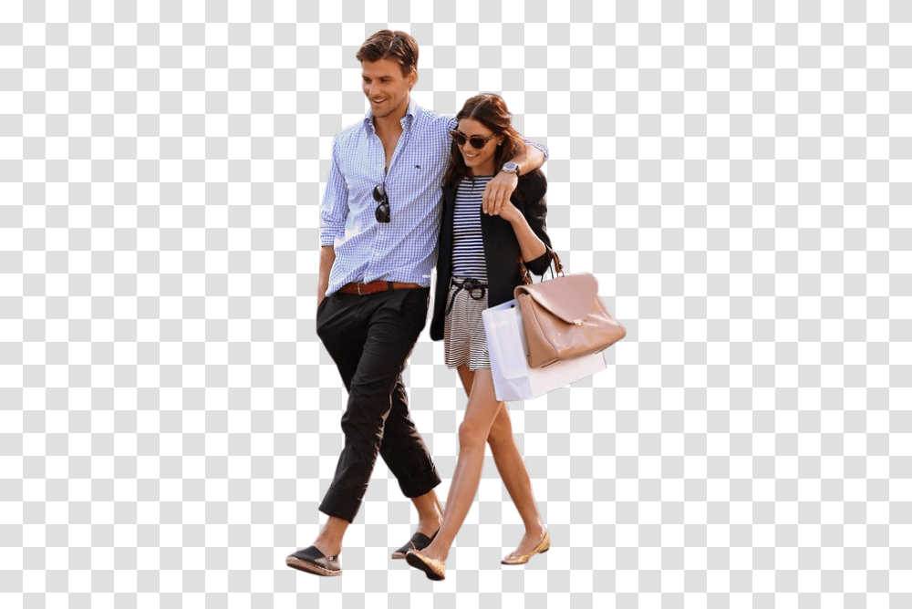 Download Couple Walking Olivia Palermo Short Hair, Clothing, Person, Female, Sunglasses Transparent Png