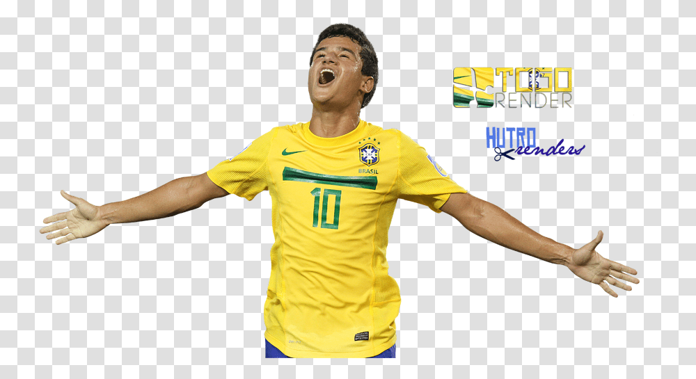 Download Coutinho Brazil Felipe Coutinho Brasil, Clothing, Apparel, Shirt, Jersey Transparent Png