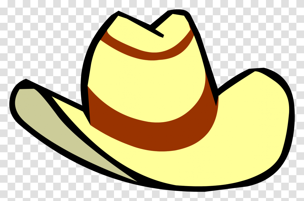 Download Cowboy Clipart Vest Club Penguin Cowboy Animation Picture Of Hat, Clothing, Apparel, Cowboy Hat, Banana Transparent Png
