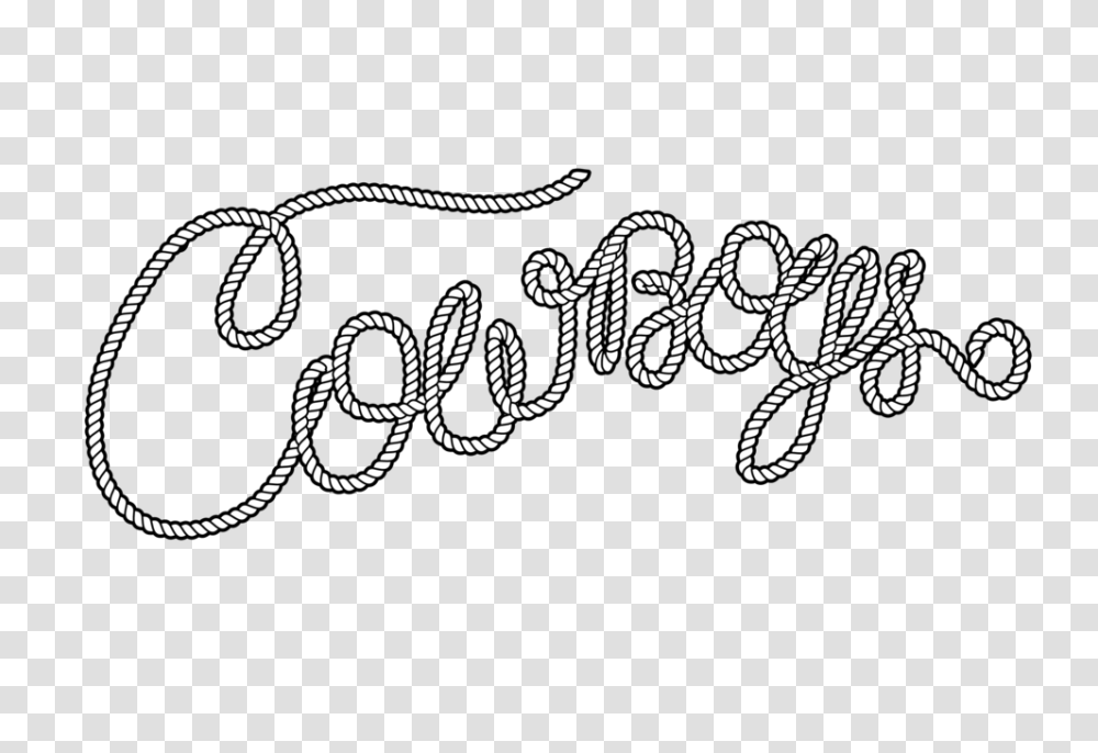 Download Cowboys Rope Logo 01 Line Art Hd Download Dot, Text, Accessories, Accessory, Alphabet Transparent Png