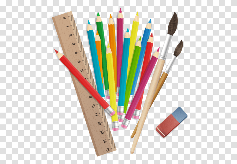 Download Crayons Stylos Crayons, Brush, Tool, Pencil Transparent Png