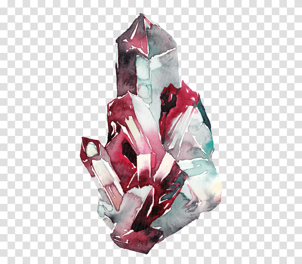 Download Creative Ice Crystal Watercolor Crystals Background, Mineral, Gemstone, Jewelry, Accessories Transparent Png