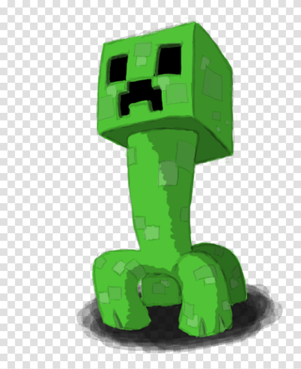 Download Creeper Image Creeper, Green, Robot, Minecraft, Toy Transparent Png