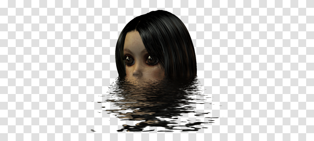 Download Creepy Halloween Horror Eyes Water Spooky Gif Scary Gif Background, Outdoors, Person, Human, Nature Transparent Png