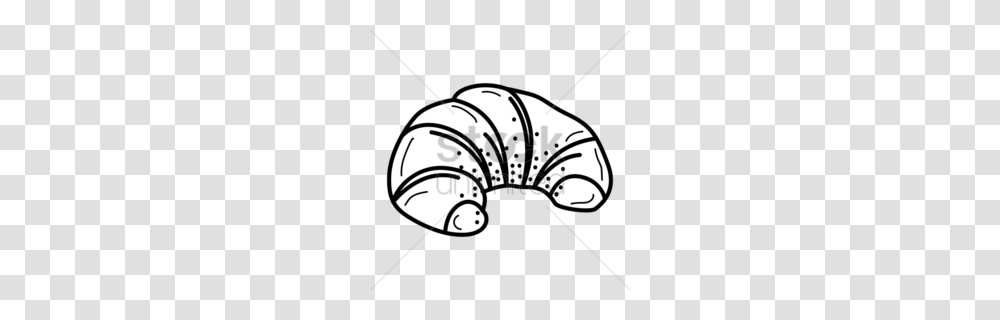 Download Croissant Black And White Clipart Croissant Puff Pastry, Food Transparent Png