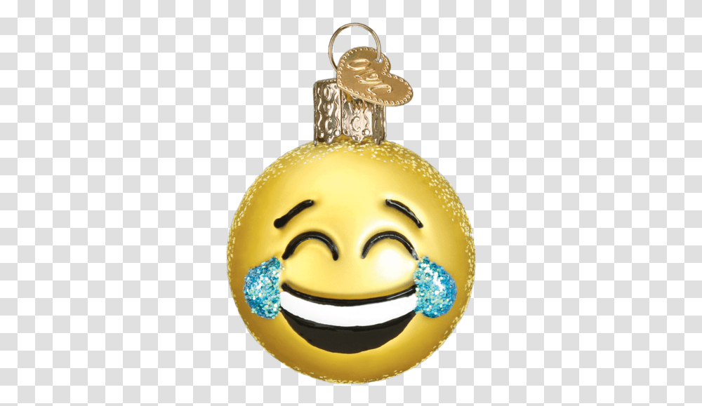 Download Crying Laughter Emoji Christmas Ornament Old Christmas Ornament, Food, Wedding Cake, Dessert, Bakery Transparent Png