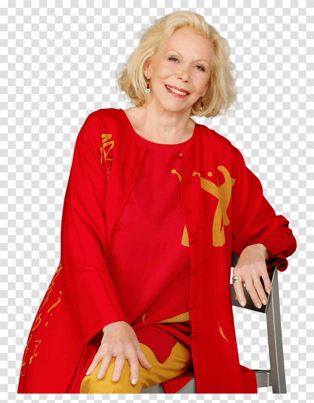 Download Crypticimageslatest Louise Hay News And Image Louise L Hay, Sleeve, Clothing, Long Sleeve, Person Transparent Png