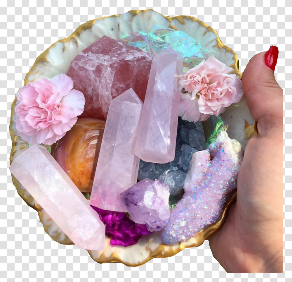 Download Crystals And Gemstones Stones Crystals Aesthetic Transparent Png