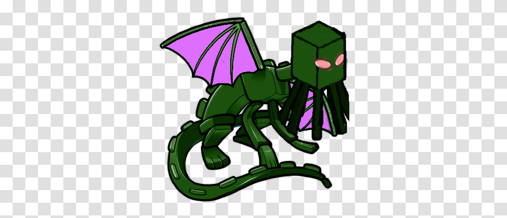 Download Cthulhu Mob Minecraft Mob Image With No Minecraft Characters Ender Dragon, Art, Animal, Invertebrate, Insect Transparent Png