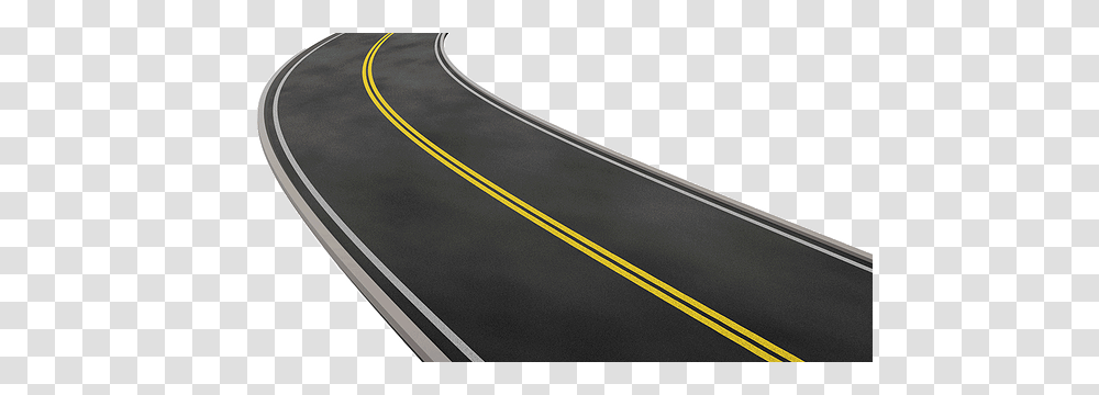 Download Curved Road Image With Highway, Freeway, Tarmac, Asphalt Transparent Png