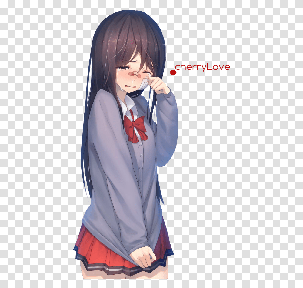 Download Cute Anime Girl Crying Hd Uokplrs Anime Girl Crying, Clothing, Manga, Comics, Book Transparent Png