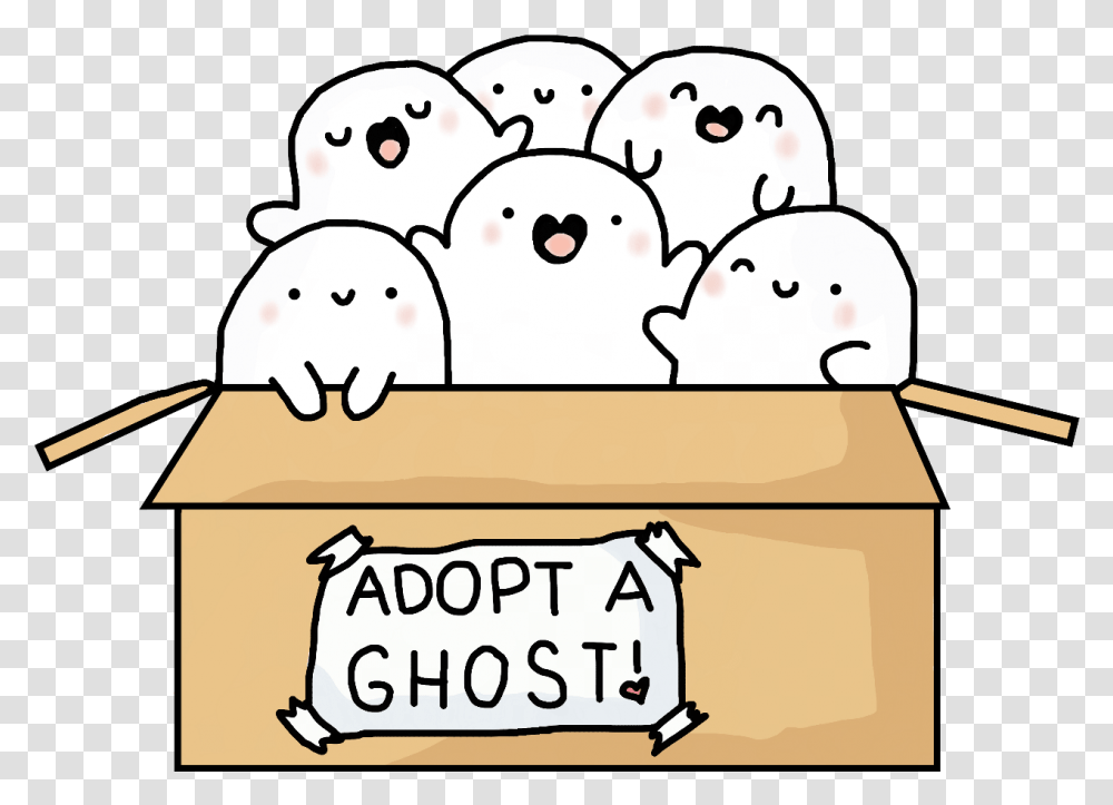 Download Cute Clipart Ghost Kawaii Cute Ghost Clipart Kawaii Cute Halloween Ghost, Snowman, Winter, Outdoors, Nature Transparent Png