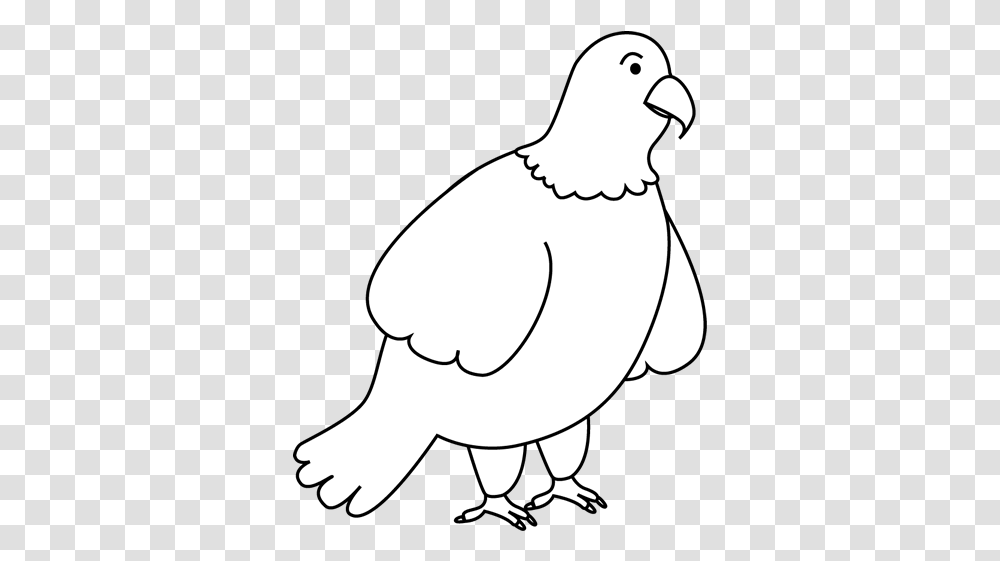 Download Cute Eagle Clipart Black And White Clip Art Lovely, Bird, Animal, Pigeon, Silhouette Transparent Png