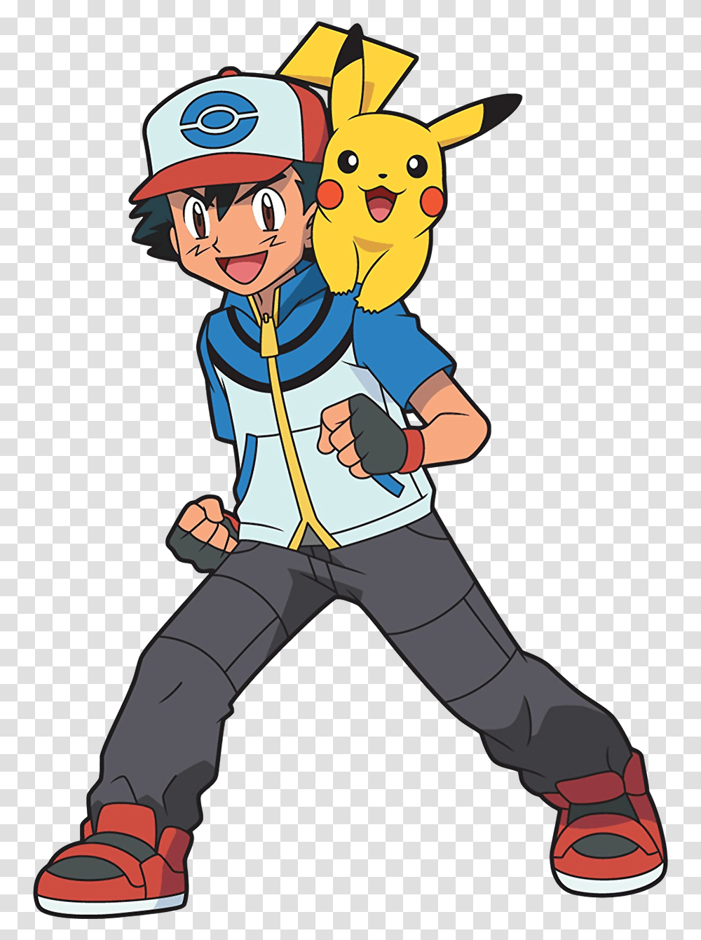 Download Cute Pikachu Clipart Pokemon Black And White Ash, Person, Performer, Female, Clothing Transparent Png