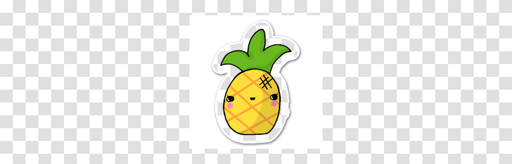 Download Cute Pineapple Clipart Pineapple Kawaii Clip Art, Plant, Food, Vegetable, Outdoors Transparent Png