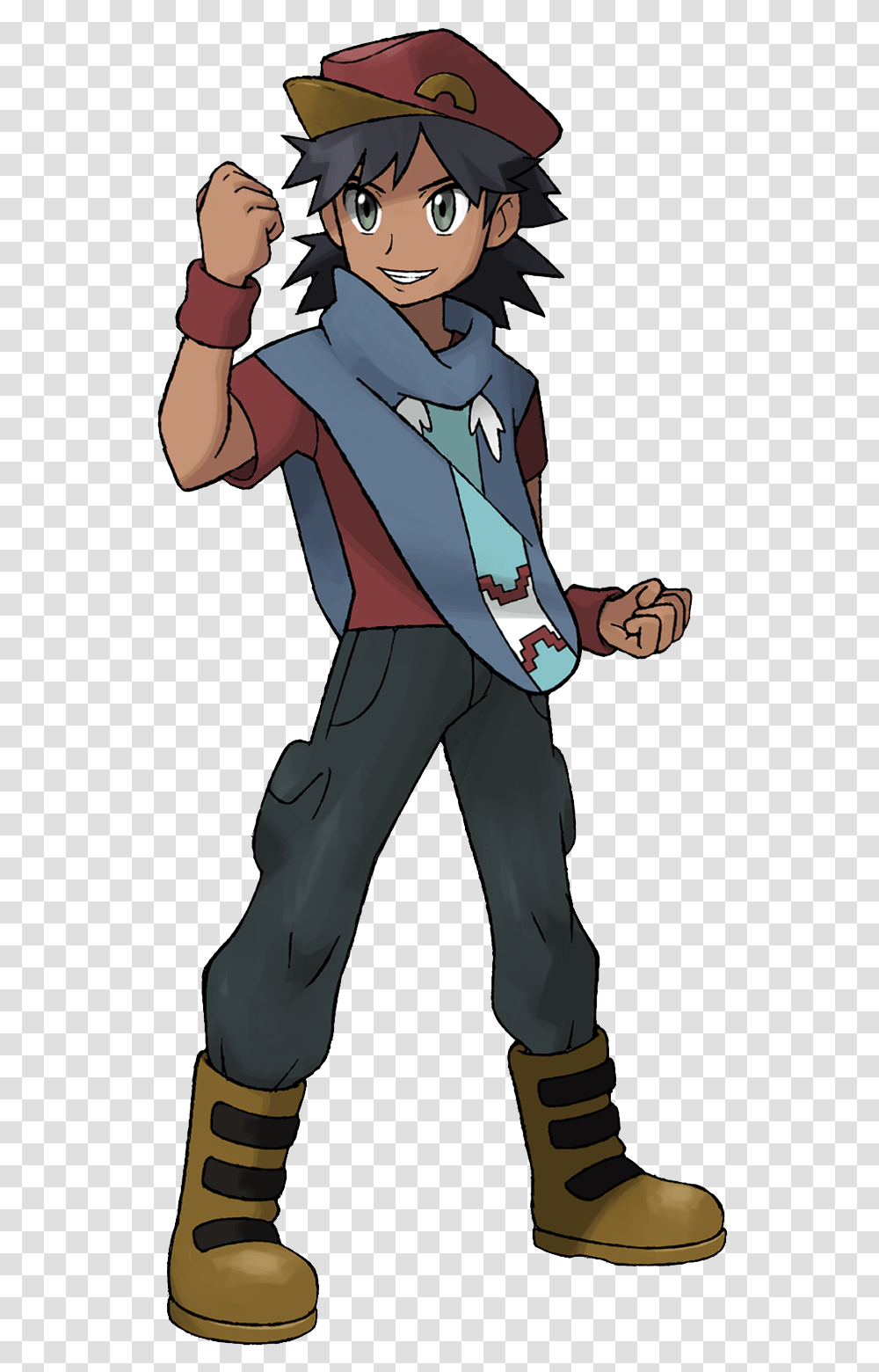 Download Cute Pokemon Trainer Boys Pokemon Sage Characters Pokemon Trainer Boy, Clothing, Apparel, Person, Human Transparent Png