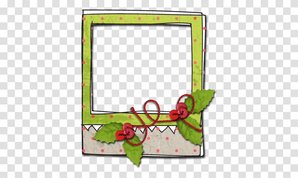 Download Cute Polaroid Frame Polaroid Frame Christmas Instant Camera, Plant, Text, Monitor, Screen Transparent Png