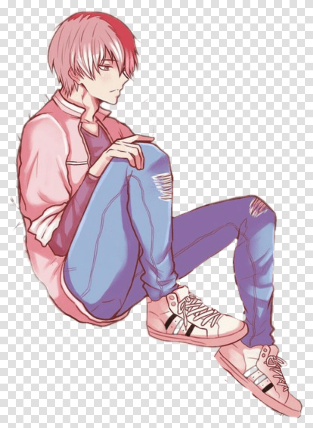 Download Cute Todoroki Fanart, Clothing, Apparel, Person, Human Transparent Png