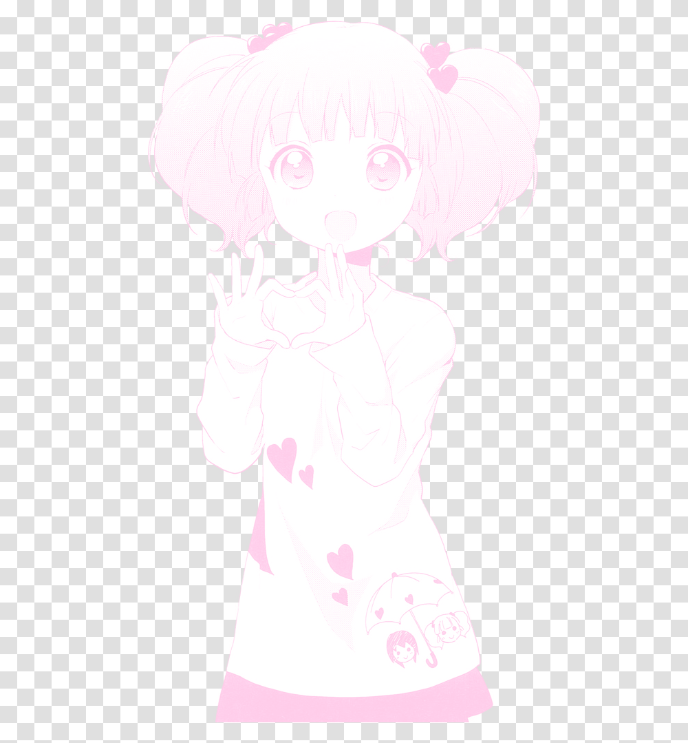 Download Cute Tumblr Soft Pink Anime Aesthetic Anime Girl, Pillow, Cushion, Art, Clothing Transparent Png