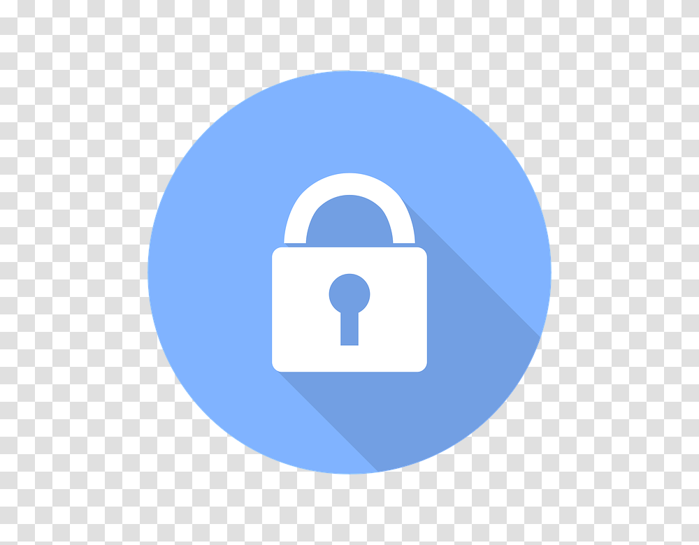 Download Cyber Iconlock Imagepadlockflat Facebook, Security, Moon, Outer Space, Night Transparent Png