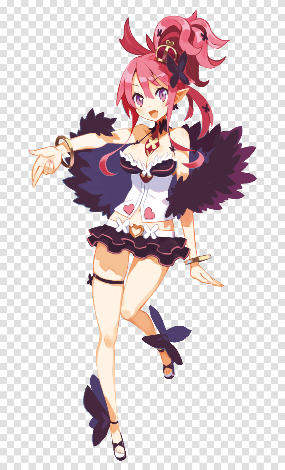 Download D Absurdres Bracelet Breasts Cleavage Crown Disgaea Disgaea 5 Characters, Costume, Person, Female, Art Transparent Png