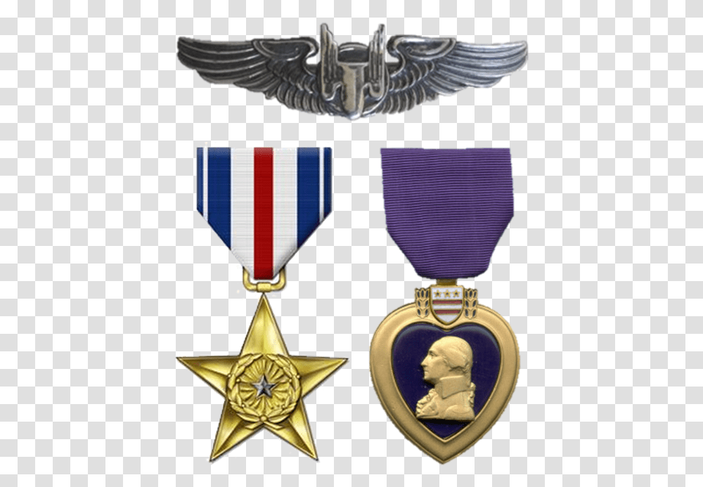 Download Dad Insignia Ss Ph Wings First Purple Heart Recipient, Gold, Trophy, Gold Medal Transparent Png