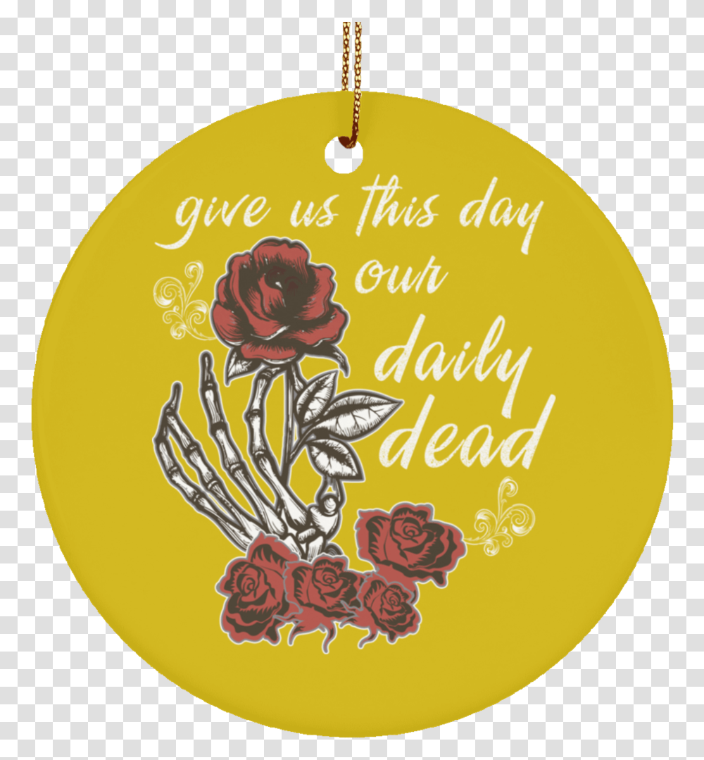 Download Daily Dead Rose Ceramic Circle Christmas Day, Text, Label Transparent Png