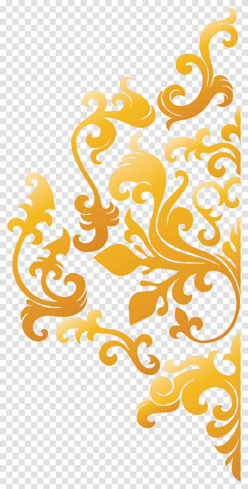 Download Damask Design Motif Batik Gold, Floral Design, Pattern, Graphics, Art Transparent Png