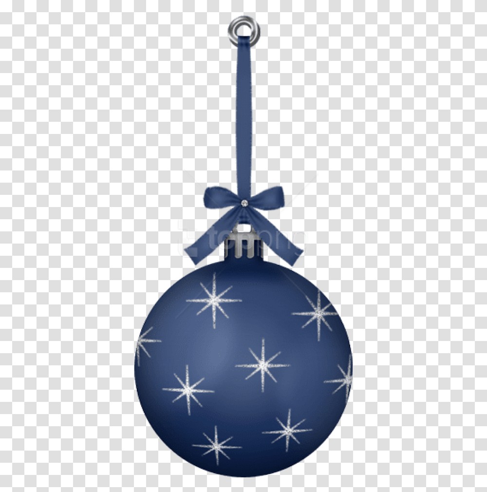 Download Dark Blue Hanging Christmas Hanging Christmas Ornament Clipart, Cross, Symbol, Lighting, Outer Space Transparent Png