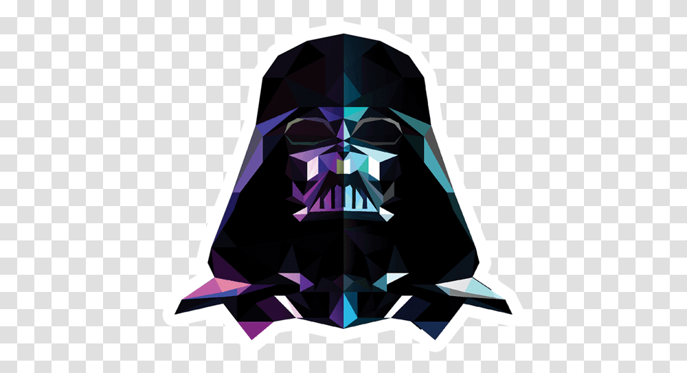 Download Darth Vader Core Sticker Origami, Graphics, Diamond, Gemstone, Jewelry Transparent Png