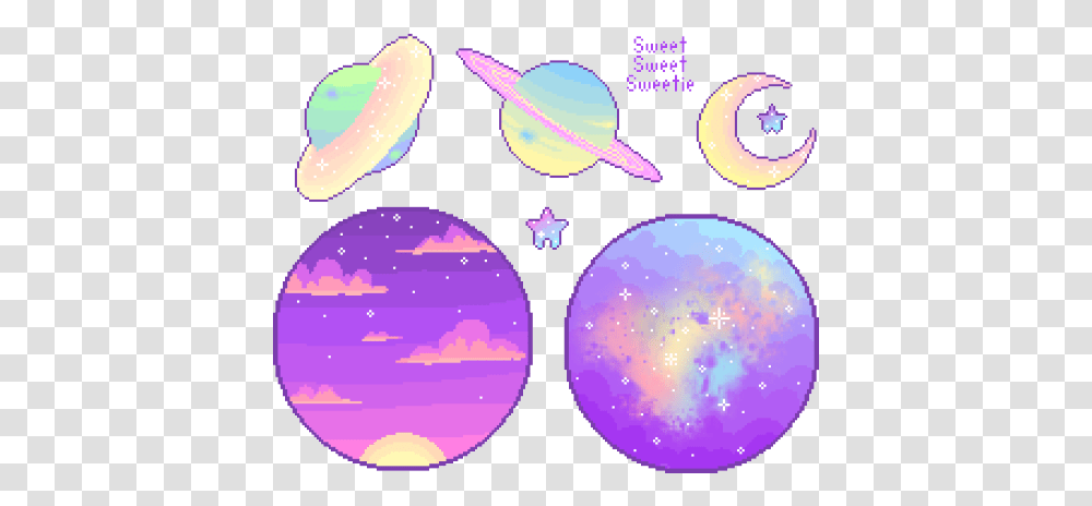 Download Decided To Make Some Pixel Planets And Space Stuff Planet Pixel Art, Purple, Sphere, Accessories, Accessory Transparent Png