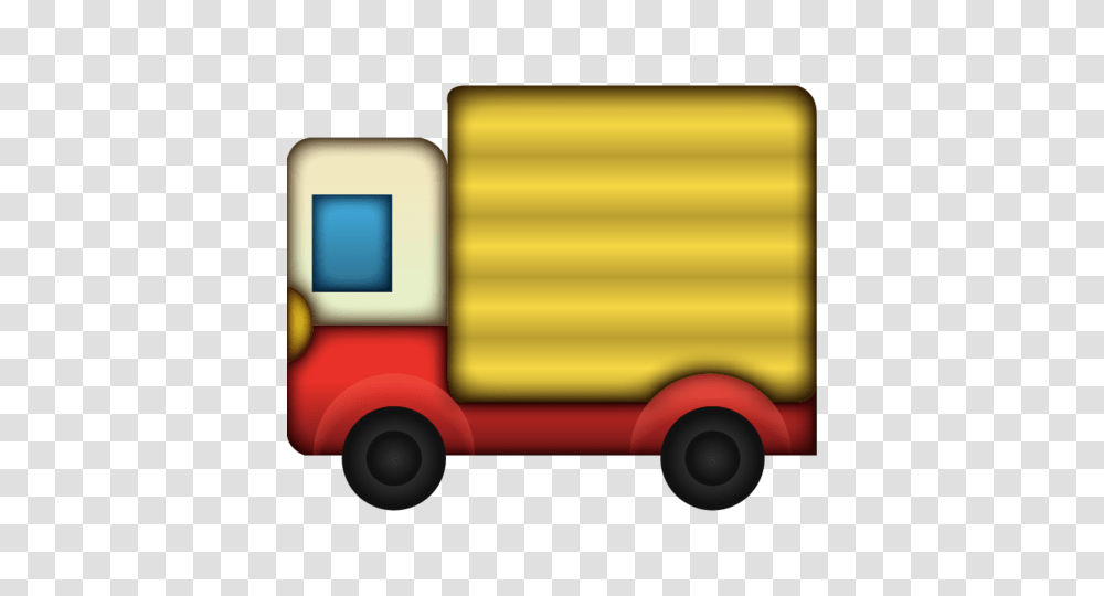 Download Delivery Truck Emoji Icon Emoji Island, Transportation, Vehicle, Fire Truck, Van Transparent Png