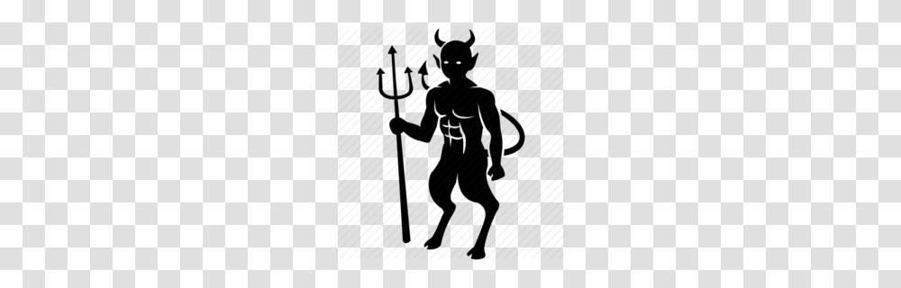 Download Devil Clipart Devil Demon Clip Art Angel Black, Ninja, Person, Silhouette, Weapon Transparent Png