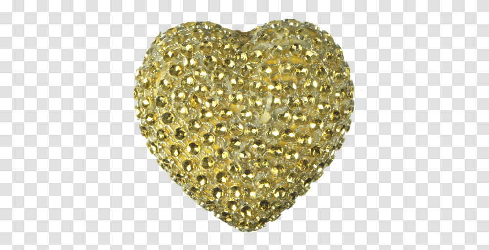 Download Dh1608 Diamond Heart Gold Sparkly, Accessories, Accessory, Jewelry, Crystal Transparent Png