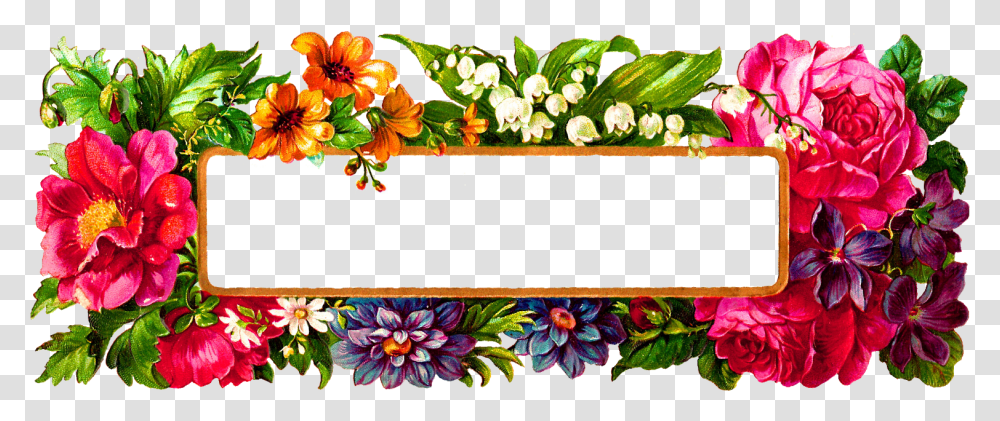 Download Digital Flower Frame Flower Photo Frame Design, Floral Design, Pattern, Graphics, Art Transparent Png