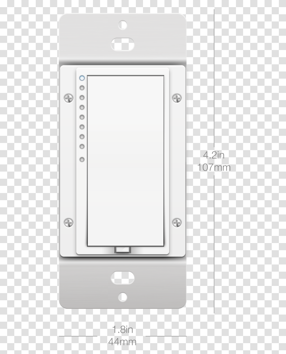 Download Dimensions Us Light Switch Feature Phone, Mobile Phone, Electronics, Cell Phone, Window Transparent Png
