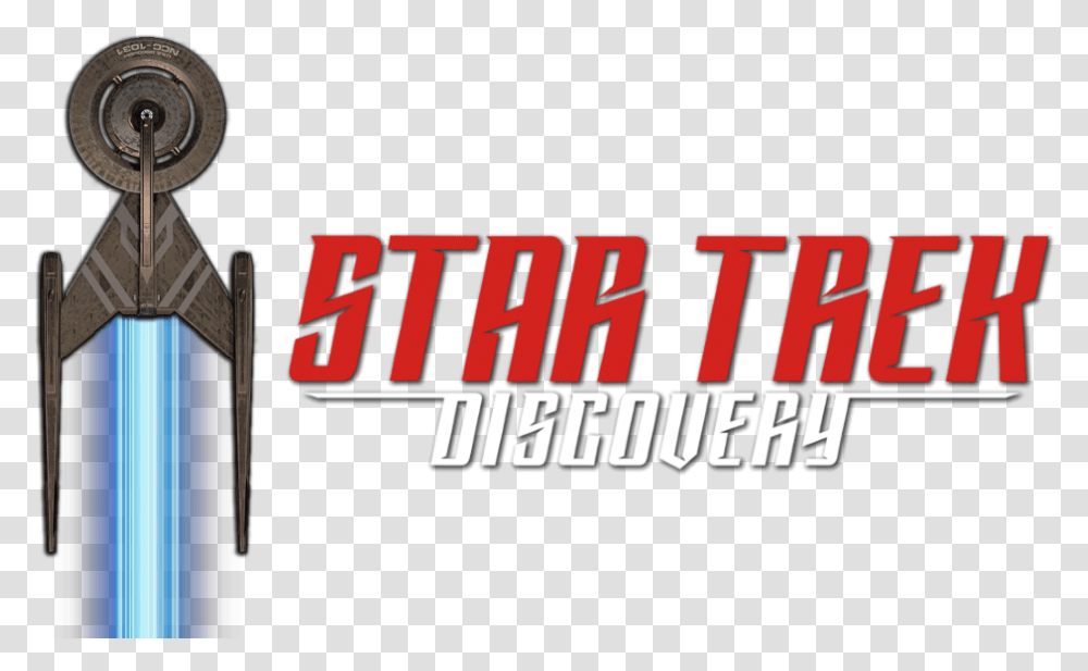 Download Discovery Image Star Trek Discovery Logo Graphic Design, Text, Word, Clothing, Apparel Transparent Png