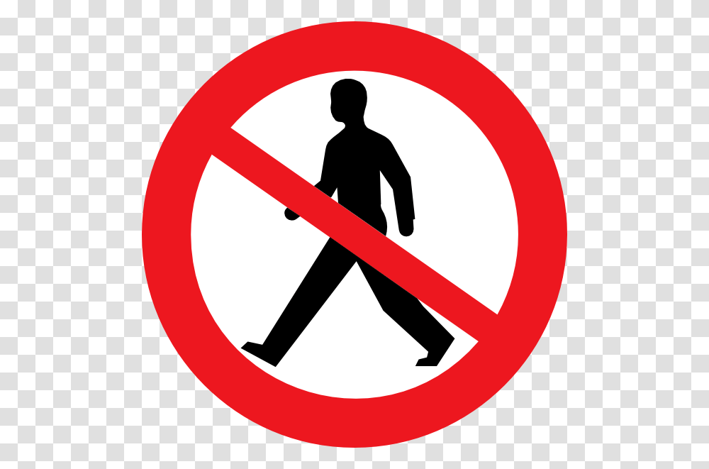 Download Do Not Enter Man Clipart, Road Sign, Person, Human Transparent Png