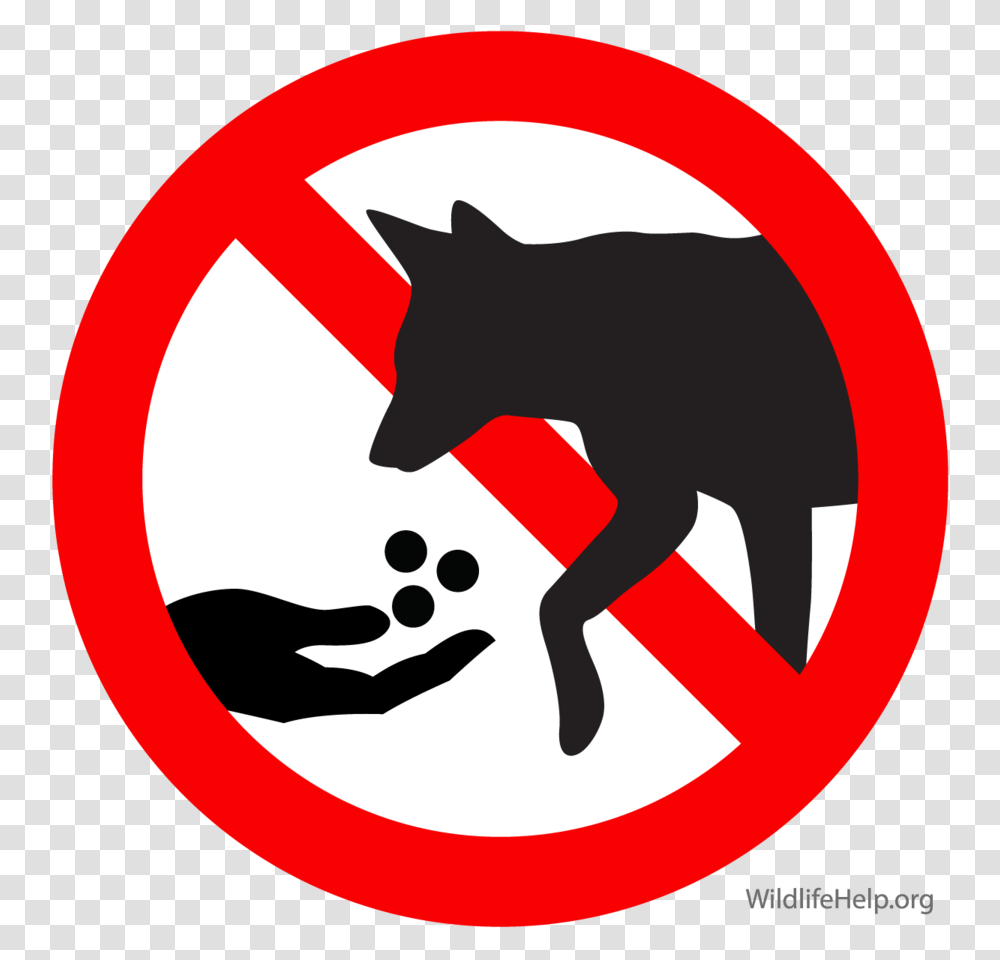 Download Do Not Feed Dog Clipart Coyote German Shepherd Puppy, Sign, Road Sign, Logo Transparent Png