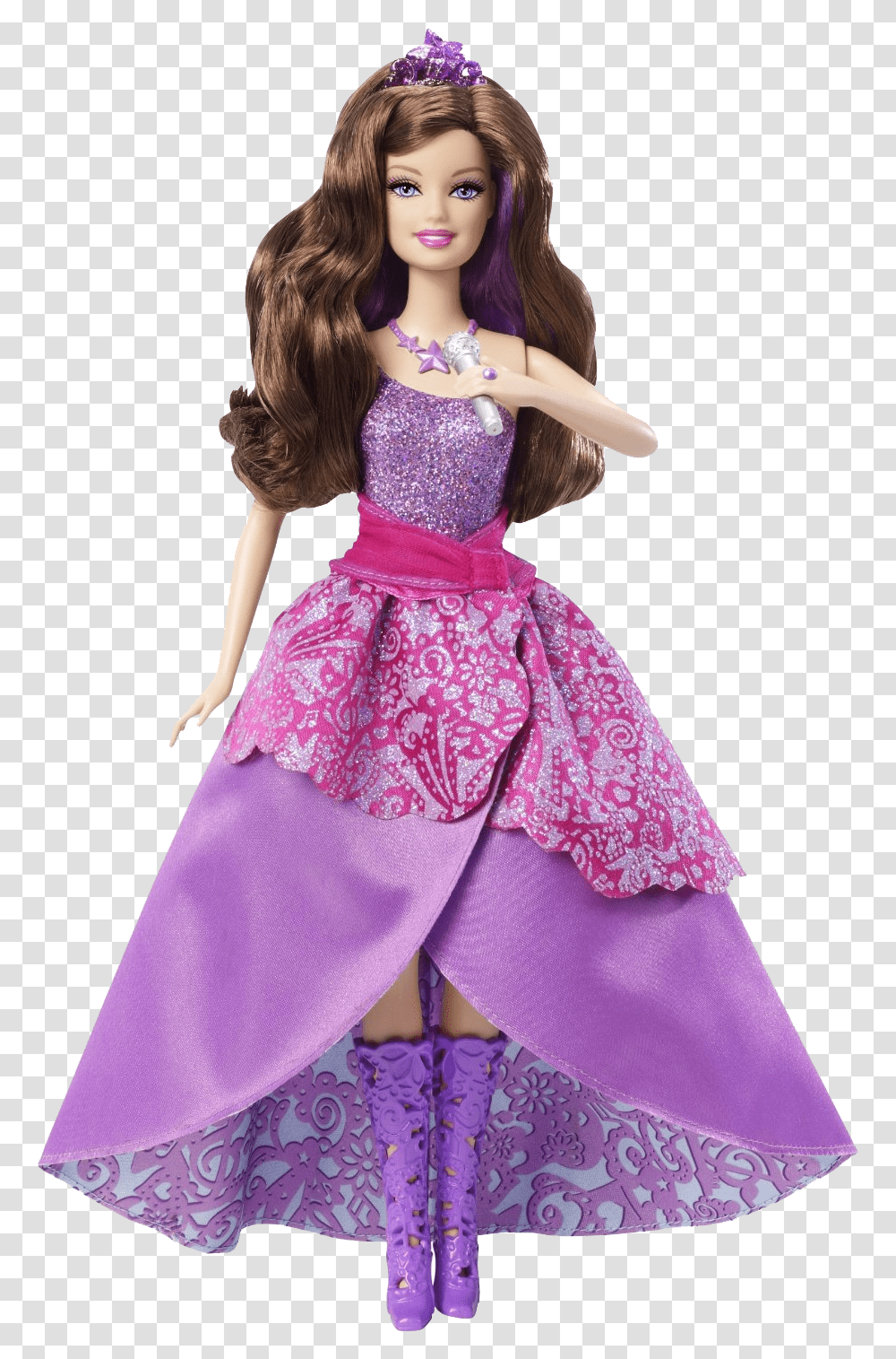 Download Doll Free Download Barbie Princess And The Popstar Doll, Toy, Figurine, Person, Human Transparent Png