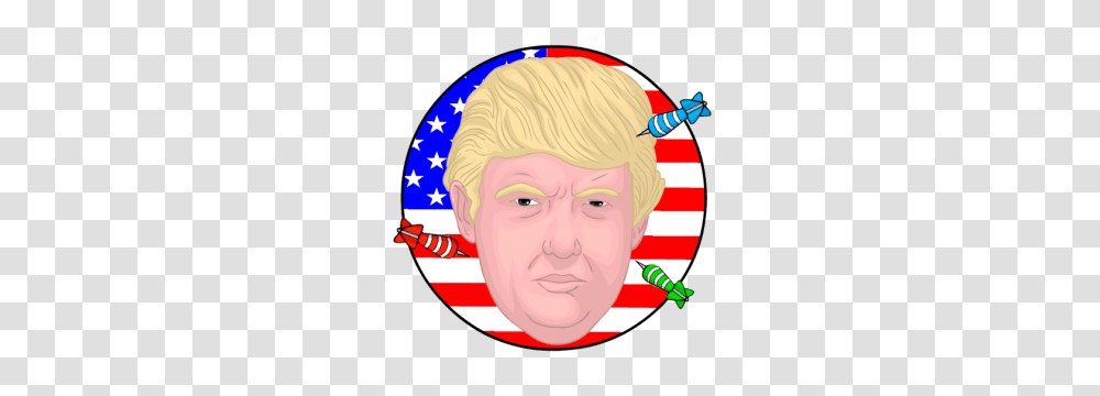 Download Donald Trump Darts From Myket App Store, Face, Person, Flag Transparent Png