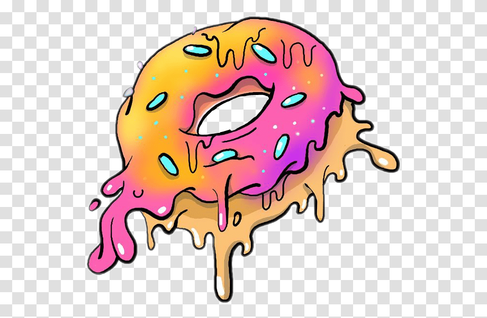 Download Donut Grime Kawaii Donuts, Bread, Food, Sweets, Confectionery Transparent Png
