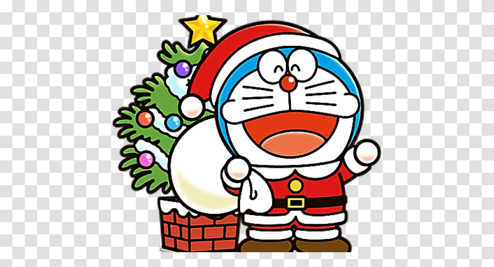 Download Doraemon Clipart Christmas Doraemon Christmas, Doodle, Drawing, Performer, Graphics Transparent Png