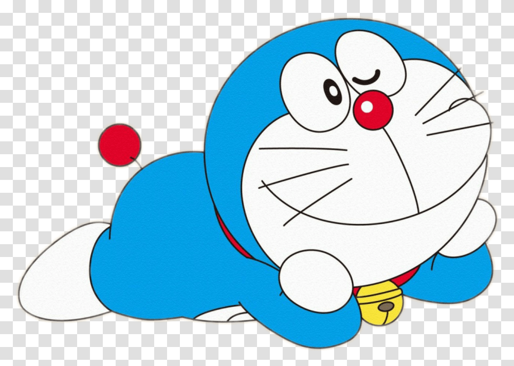 Download Doraemon Clipart Sticker Cartoon, Text, Animal, Sea Life, Label Transparent Png