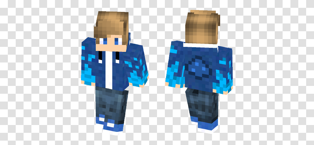 Download Double Blue Flame Minecraft Skin For Free Anime Boy Minecraft Skin, Graphics, Art, Toy Transparent Png