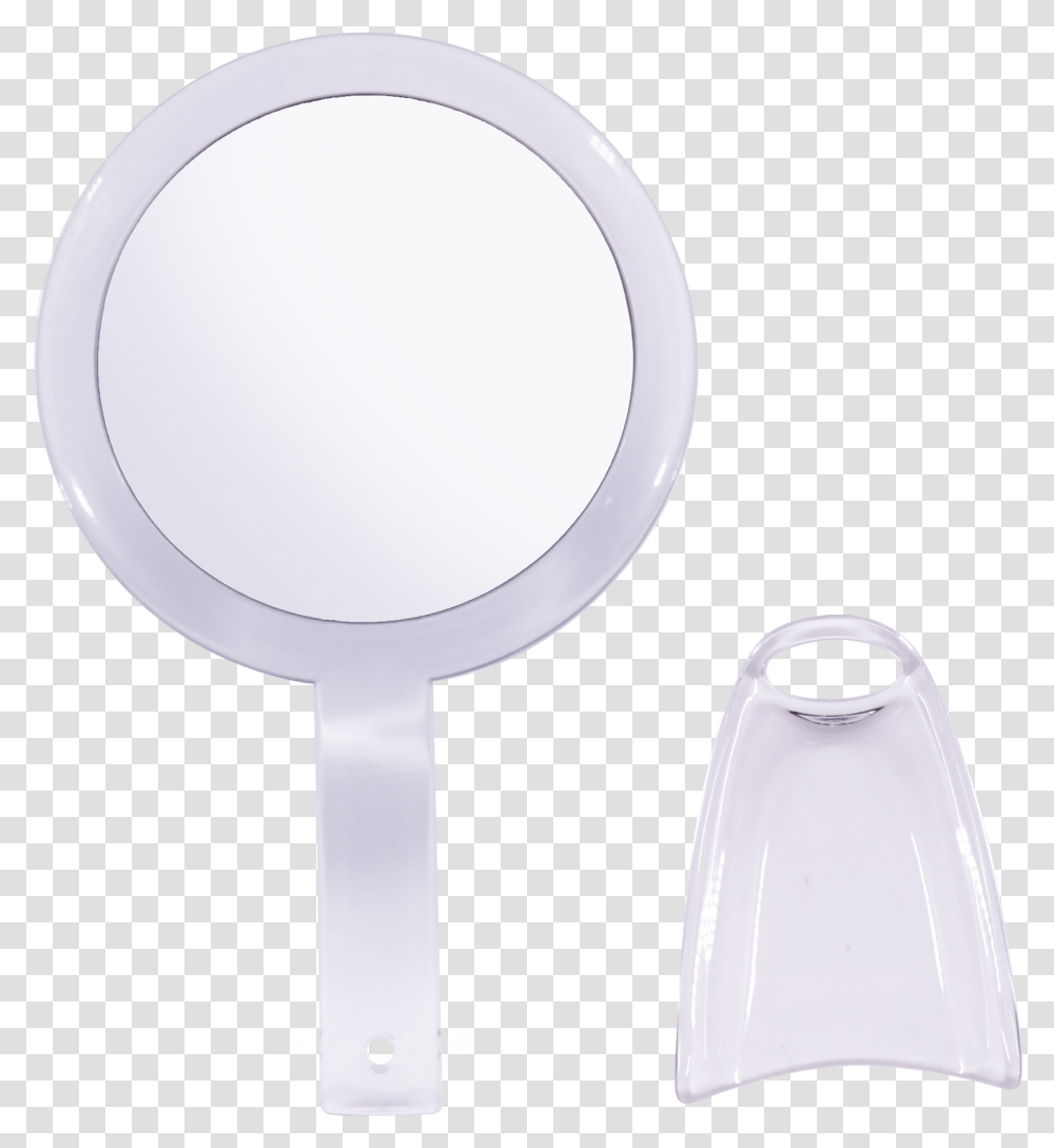 Download Double Sided Round Mini Cosmetics Hand Mirror Circle, Magnifying, Lamp, Bathroom, Indoors Transparent Png