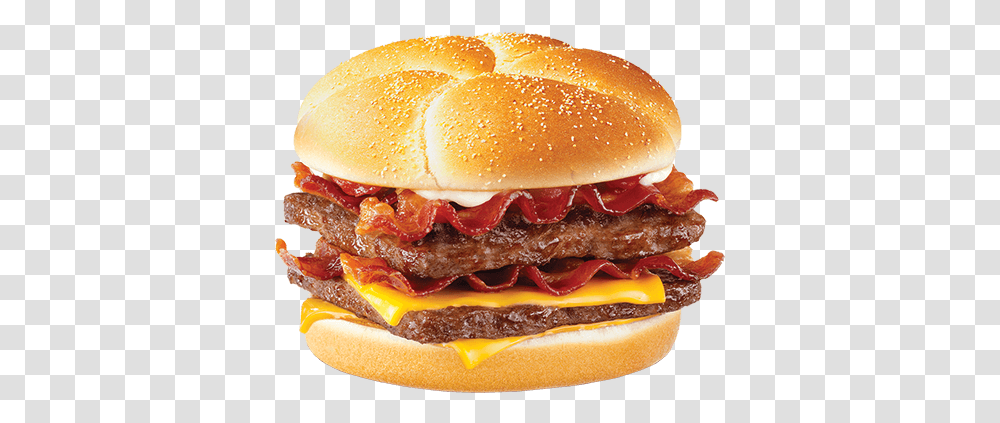 Download Double Stacker New Wendy's Son Of Baconator Burger, Food Transparent Png