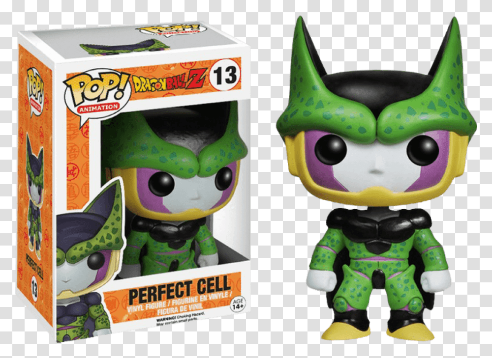 Download Dragon Ball Z Perfect Cell Pop Cell Funko Pop, Toy, Poster, Advertisement, Figurine Transparent Png
